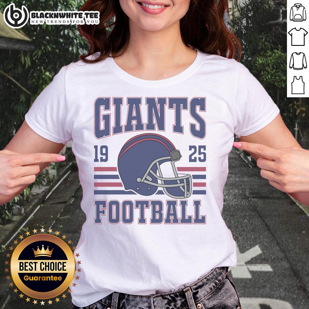 Official Giants Football Fan 1925 Ladies Tee Official Giants Football Fan 1925 Ladies Tee featuring team colors and logo, perfect for dedicated fans and stylish women.