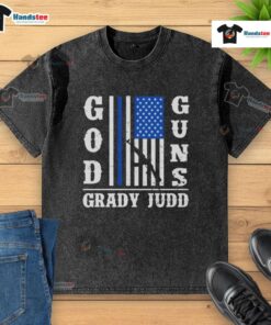 Official God Guns Grady Judd Fan Club washed t-shirt featuring a vintage design and bold graphics for fans of Grady Judd.