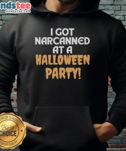 Official I Got Narcanned at a Halloween Party Hoodie featuring spooky graphics and festive colors, perfect for Halloween fans.