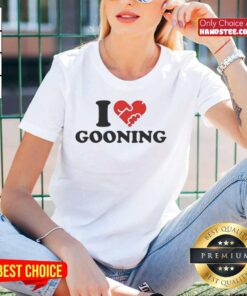 Official I Heart Gooning Ladies Tee featuring a stylish design, perfect for gooning enthusiasts and casual wear.