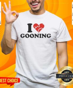 Official I Heart Gooning T-Shirt featuring a stylish design with a heart graphic and bold lettering, perfect for fans.