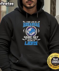 Alt Text: Detroit Lions hoodie for fans living in Arkansas, showcasing team spirit on game day.