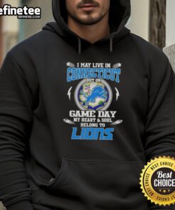 Detroit Lions hoodie for fans in Connecticut, showcasing team spirit on game day with vibrant colors and logo.