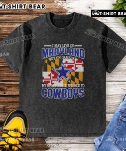 Washed t-shirt for fans declaring allegiance to Dallas Cowboys, perfect for game day in Maryland.