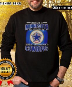 Dallas Cowboys sweatshirt for Minnesota fans, showing team pride on game day with bold graphics and cozy design.