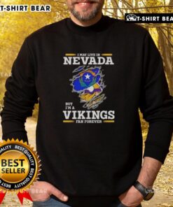 Official Minnesota Vikings fan sweatshirt for those living in Nevada, showcasing team pride and style.