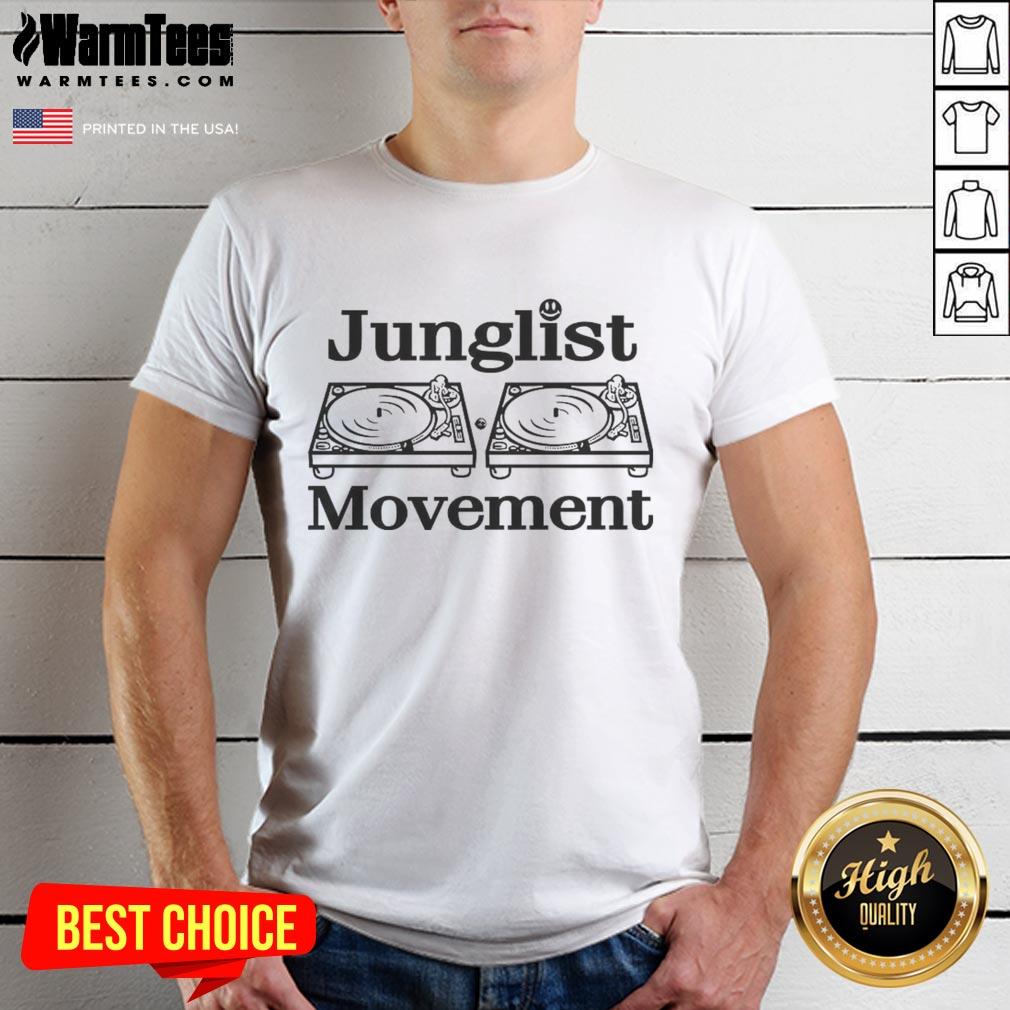 official-junglist-movement-turntable-retro-shirt-t-shirt Official Junglist Movement Turntable Retro Shirt T-Shirt featuring vibrant graphics and vintage design, perfect for music lovers.