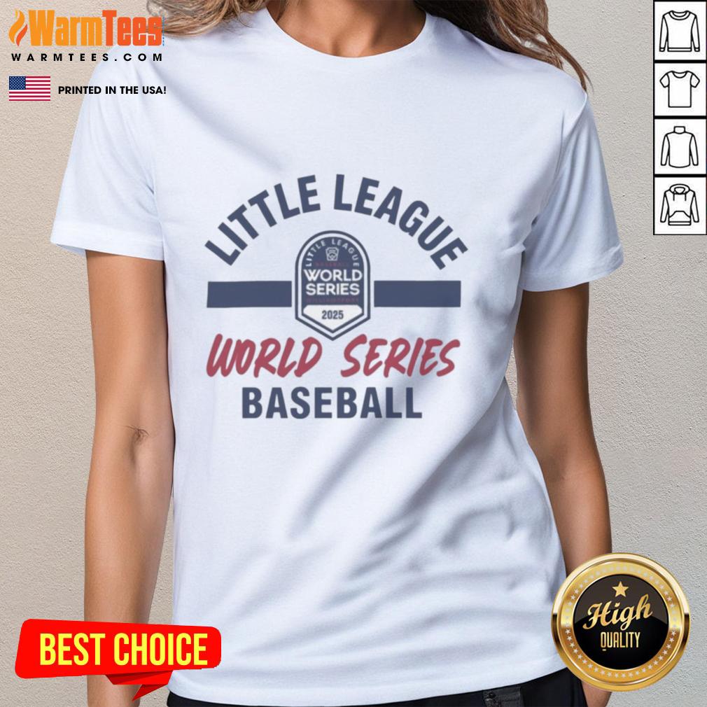 official-little-league-2025-world-series-baseball-ladies-tee Official Little League 2025 World Series Baseball ladies tee featuring vibrant design and comfortable fit for fans.