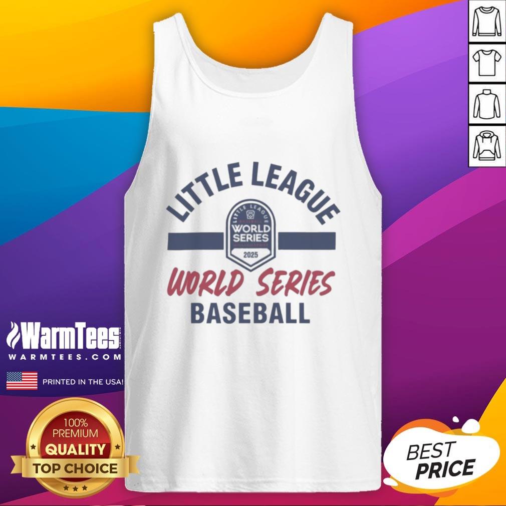official-little-league-2025-world-series-baseball-tank-top Official Little League 2025 World Series Baseball tank top featuring vibrant design and comfortable fit for fans.