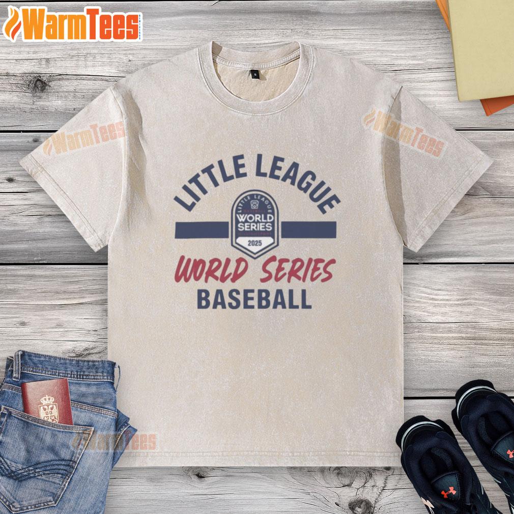 official-little-league-2025-world-series-baseball-washed-t-shirt Official Little League 2025 World Series Baseball washed t-shirt in gray featuring the iconic logo and comfortable fit.