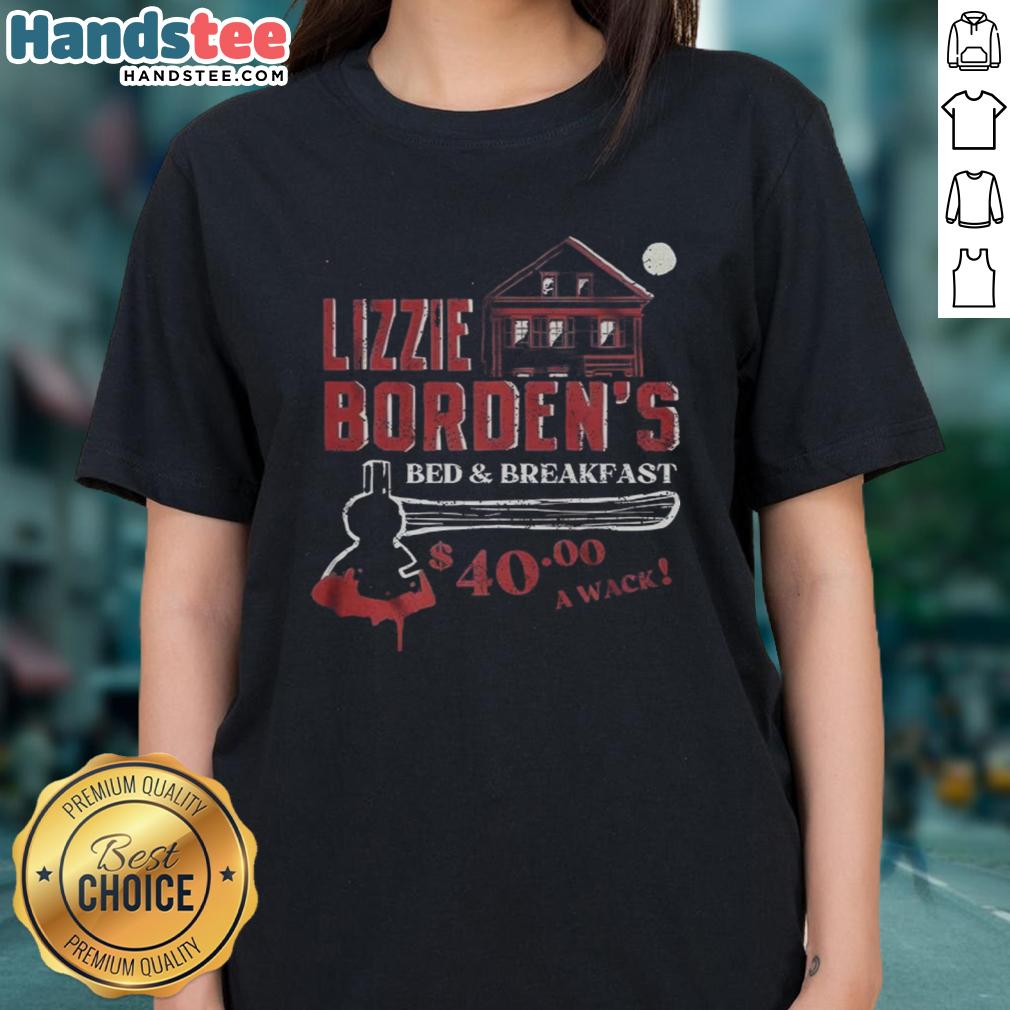 official-lizzie-bordens-bed-and-breakfast-a-wack-halloween-ladies-tee Official Lizzie Borden's Bed & Breakfast Halloween ladies' tee featuring spooky design for a festive look.