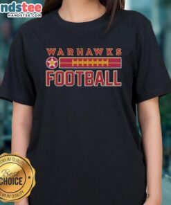 Official Louisiana Monroe Warhawks 2025 ULM Football ladies tee showcasing team colors and logo for fans.