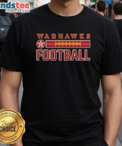 Official Louisiana-Monroe Warhawks 2025 Ulm Football T-Shirt featuring team colors and logo, perfect for fans.