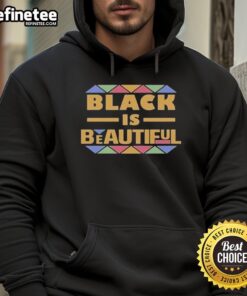 Alt Text: Official Mamignan Toure Black is Beautiful Hoodie displaying vibrant design and stylish fit, perfect for fashion lovers.