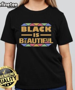 Official Mamignan Toure Black is Beautiful Ladies Tee featuring stylish design and comfortable fit for fashion-forward women.