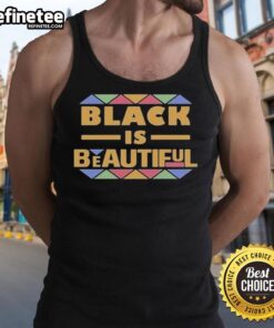 Official Mamignan Toure Black is Beautiful Tank Top featuring a stylish design celebrating Black beauty and culture.