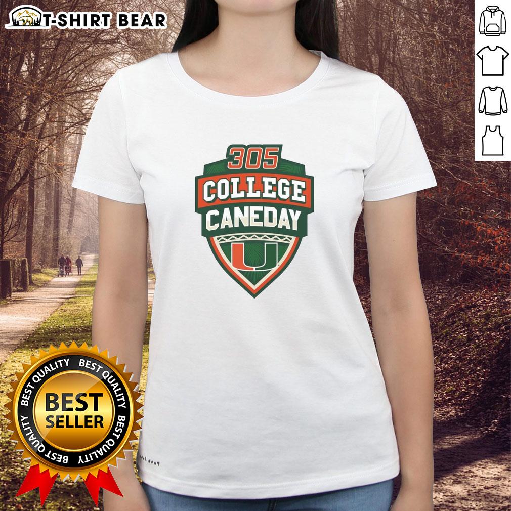Official Miami Hurricanes Football 305 College Caneday Ladies Tee Official Miami Hurricanes Football 305 College Caneday Ladies Tee in vibrant orange, perfect for game day attire.