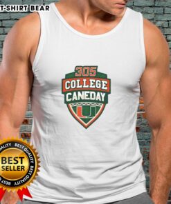 Alt Text: Official Miami Hurricanes Football 305 College Caneday tank top showcasing team spirit and vibrant design.