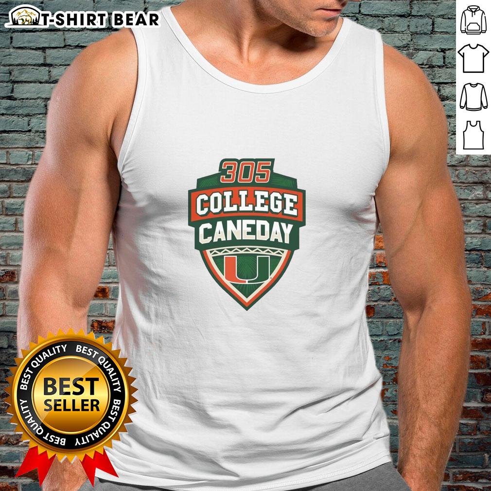 Official Miami Hurricanes Football 305 College Caneday Tank Top Alt Text: Official Miami Hurricanes Football 305 College Caneday tank top showcasing team spirit and vibrant design.