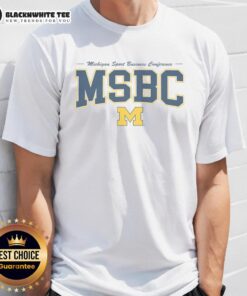 Official Michigan Sport Business Conference vintage t-shirt featuring classic design and logo, perfect for fans and collectors.