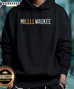Official Milwaukee Brewers NFL logo hoodie featuring team colors and emblem, perfect for fans and casual wear.
