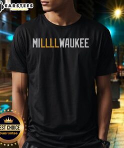 Official Milwaukee Brewers NFL logo t-shirt featuring vibrant team colors and design, perfect for fans and collectors.