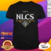 Official Milwaukee Brewers NLCS 2025 T-Shirt featuring team logo and championship series design, perfect for fans.