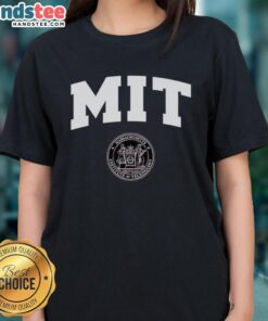 Official MIT logo ladies tee featuring the University of Massachusetts design, perfect for students and alumni.