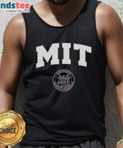 Alt Text: Official MIT University logo on a stylish tank top, perfect for showcasing pride in Massachusetts Institute of Technology.