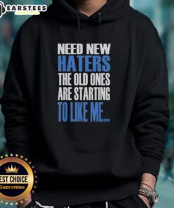 Official Khabib's vintage hoodie featuring 'Need New Haters, The Old Ones Are Starting to Like Me' slogan.