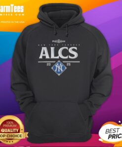 Official New York Yankees ALCS 2025 hoodie showcasing team logo and championship series design, perfect for fans.