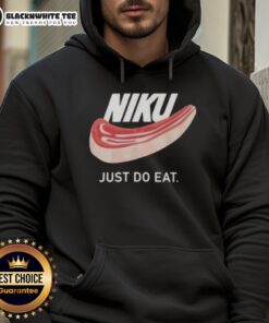 Alt Text: Official Niku Just Do Eat Hoodie featuring a stylish design and comfortable fit, perfect for food enthusiasts.