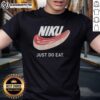 Official Niku Just Do Eat T-Shirt featuring a bold graphic design and vibrant colors for food lovers and enthusiasts.