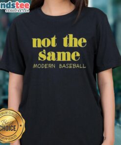 Official Not The Same Modern Baseball Ladies Tee featuring a stylish design perfect for fans of the band.