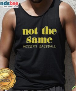 Official Not The Same Modern Baseball tank top featuring a stylish design, perfect for fans of the band.