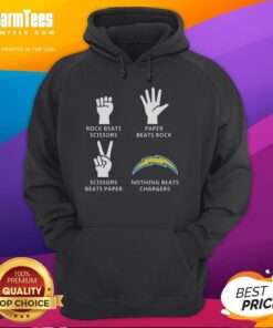 Official Nothing Beats Los Angeles Chargers Football Logo Hoodie featuring bold team logo on a stylish design.