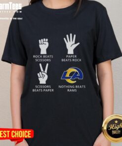 Official Los Angeles Rams football logo ladies tee featuring a stylish design for passionate fans.