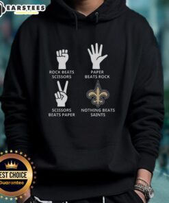 Alt Text: Official New Orleans Saints football logo hoodie featuring team colors and emblem, perfect for fans and game day.