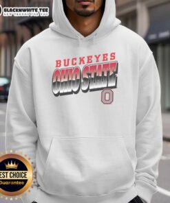 Official Ohio State Buckeyes polished hoodie featuring the iconic logo, perfect for fans and cooler weather.
