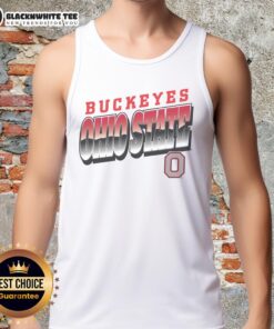Stylish Official Ohio State Buckeyes polished tank top featuring the team logo, perfect for game day and casual wear.