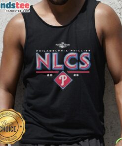 Official Philadelphia Phillies 2025 NLCS Division Series Winner Postseason Tank Top showcasing team pride and style.