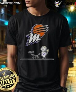 Official Phoenix Mercury Meow T-Shirt featuring a stylish design for fans of the WNBA team.