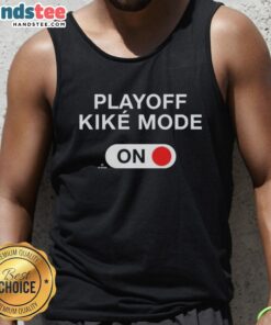 Official Playoff Kike Mode On Kike Hernandez tank top featuring vibrant design for baseball fans and supporters.