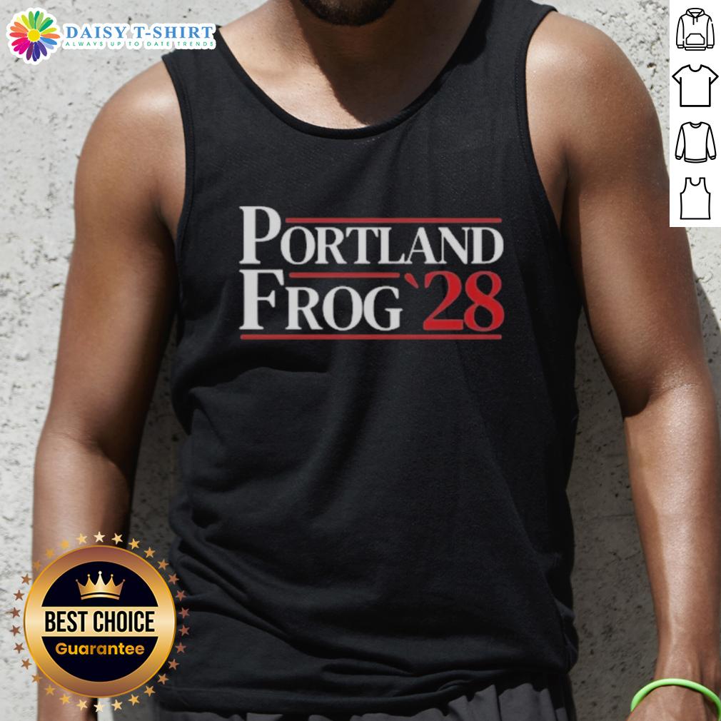 Official Portland Frog 2028 Tank Top Official Portland Frog 2028 tank top featuring a vibrant frog design, perfect for summer style and sports enthusiasts.