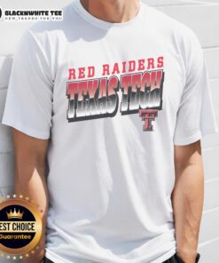 Official Red Raiders Texas Tech polished t-shirt featuring vibrant team colors and logo for fans and supporters.