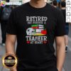 Official Retired But Forever A Teacher At Heart Dallas Cowboys Football T-Shirt featuring team colors and logo.
