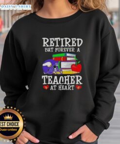 Alt Text: Official Minnesota Vikings sweatshirt for retired teachers, celebrating a lifelong passion for education and football.