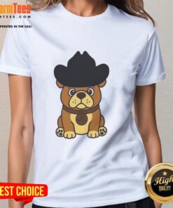 Official Rodeo Roscoe Dog Ladies Tee featuring a stylish design and comfortable fit for dog lovers.