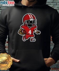Official San Francisco 49ers football player number 4 graphic hoodie featuring a bold team logo and vibrant colors.