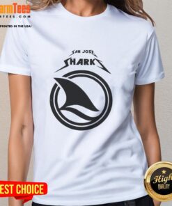 Official San Jose Sharks Game Day tee for ladies, featuring team colors and logo, perfect for game day outfits.